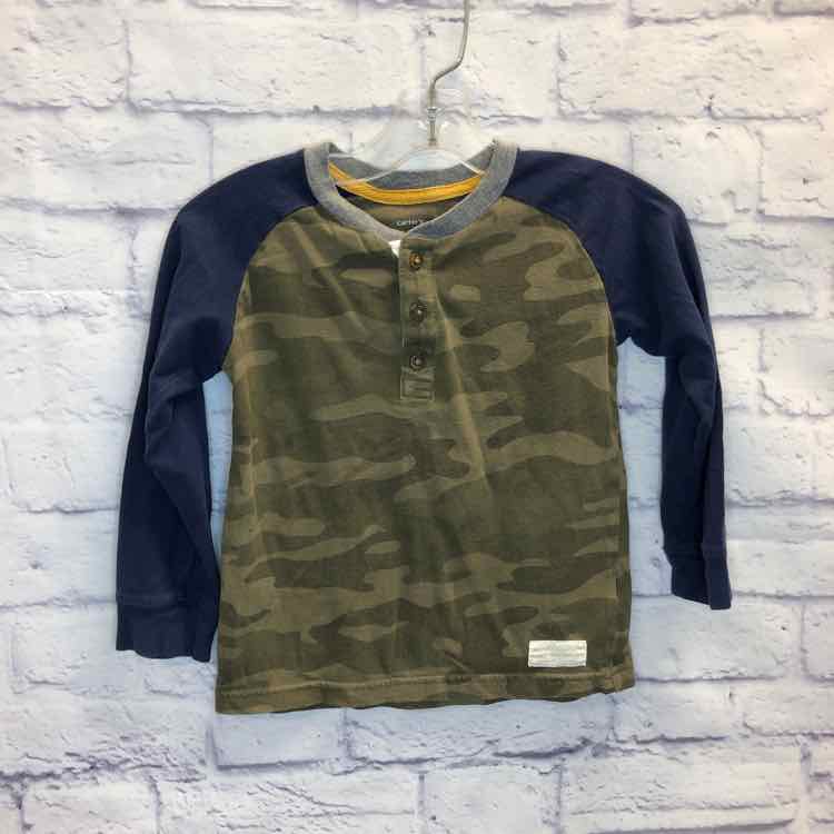 Carters Camo Size 4T Boys Long Sleeve Shirt