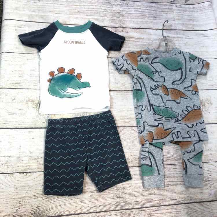 Just One You Gray Size 12 Months Boys Pajamas