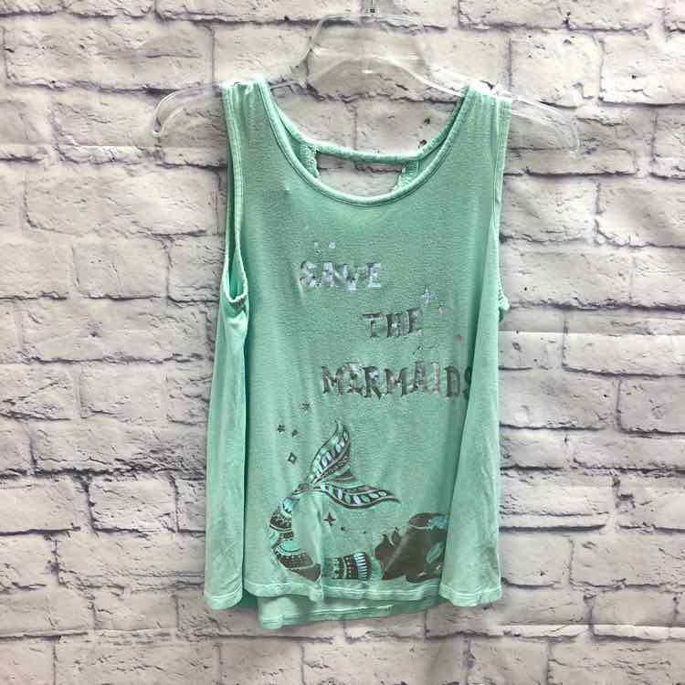 Justice Green Size 14 Girls Tank Top