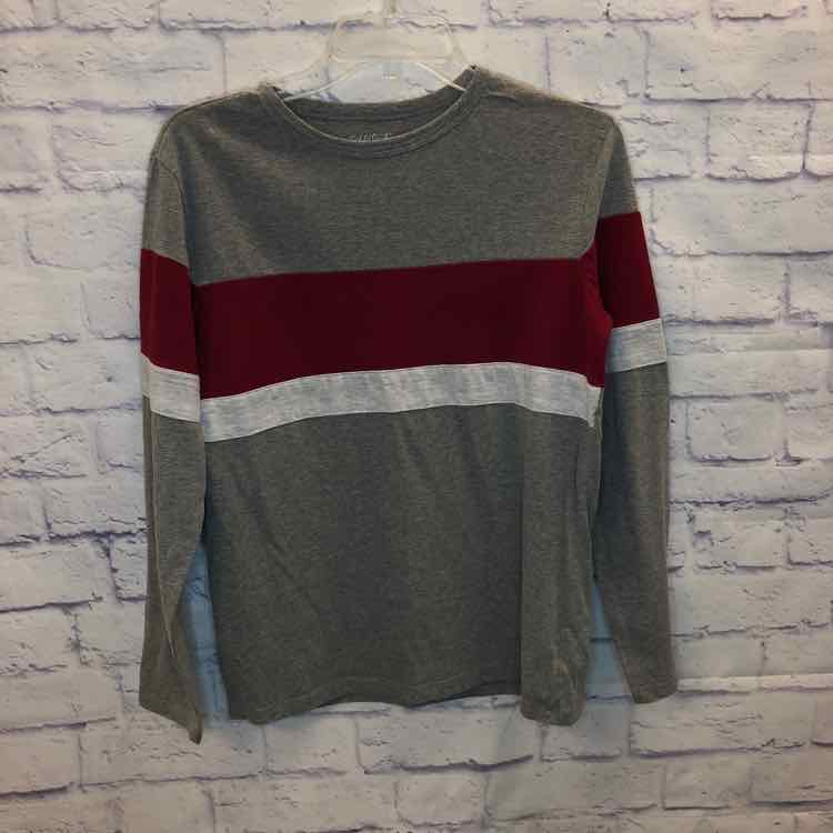 Cat & Jack Stripe Size 16 Boys Long Sleeve Shirt