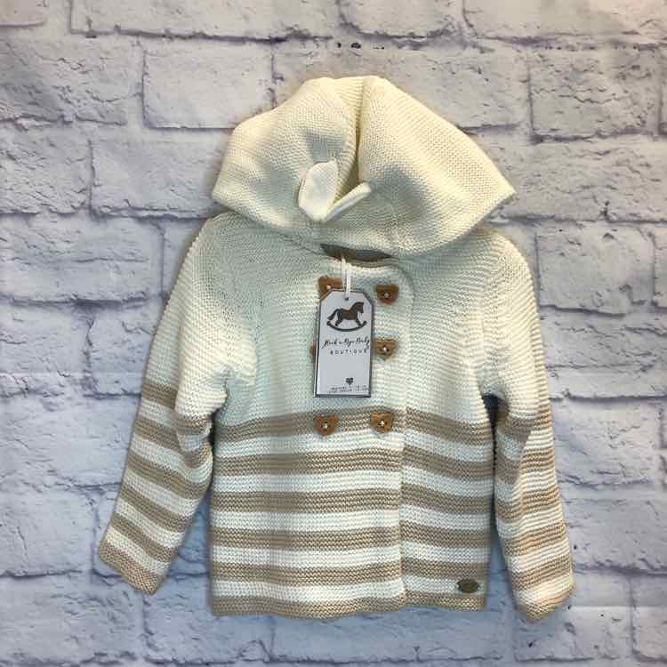 Rock a Bye Baby Cream Size 3-6 Months Boys Sweater