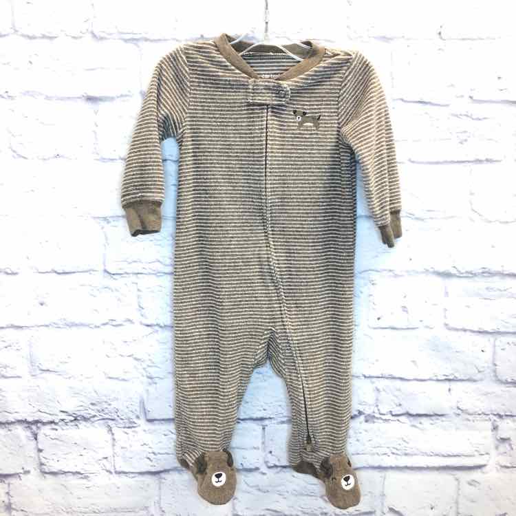 Carters Brown Size 6 Months Boys Sleeper