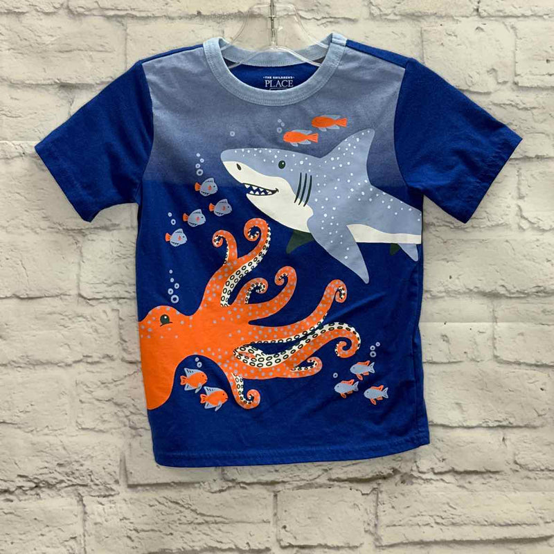 Childrens Place Blue Size 4T Boys Short Sleeve Shirt