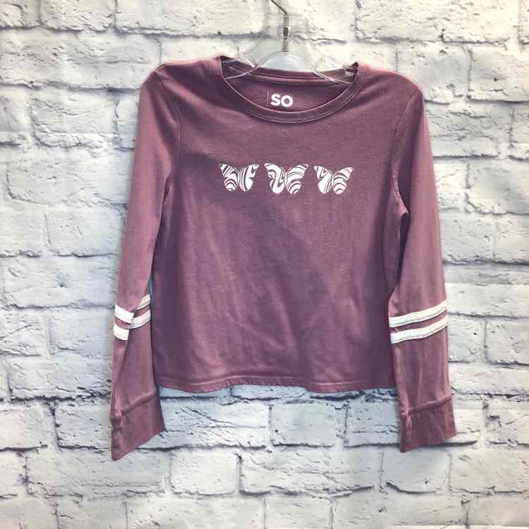 SO Purple Size 8 Girls Long Sleeve Shirt