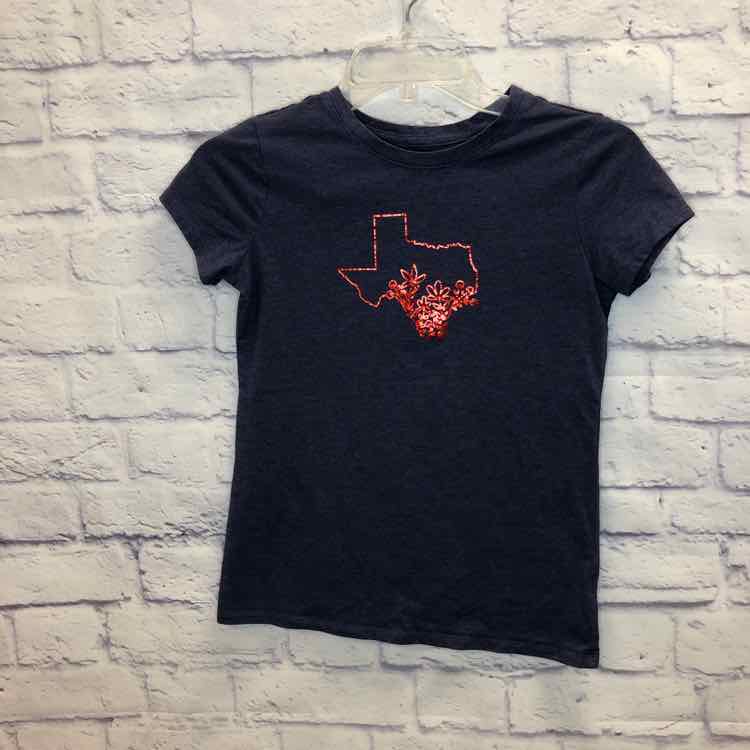 Cat & Jack Navy Size 10 Girls Short Sleeve Shirt