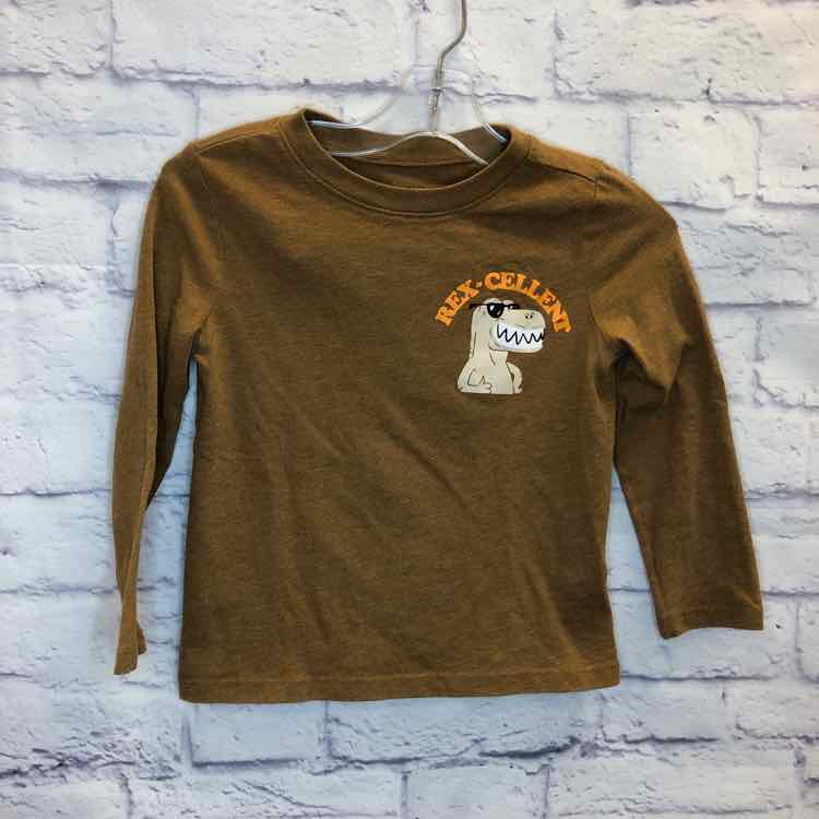Old Navy Brown Size 4T Boys Long Sleeve Shirt