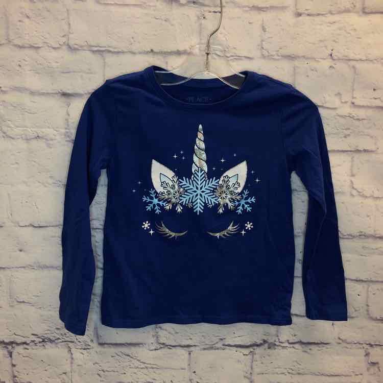 Childrens Place Blue Size 5 Girls Long Sleeve Shirt