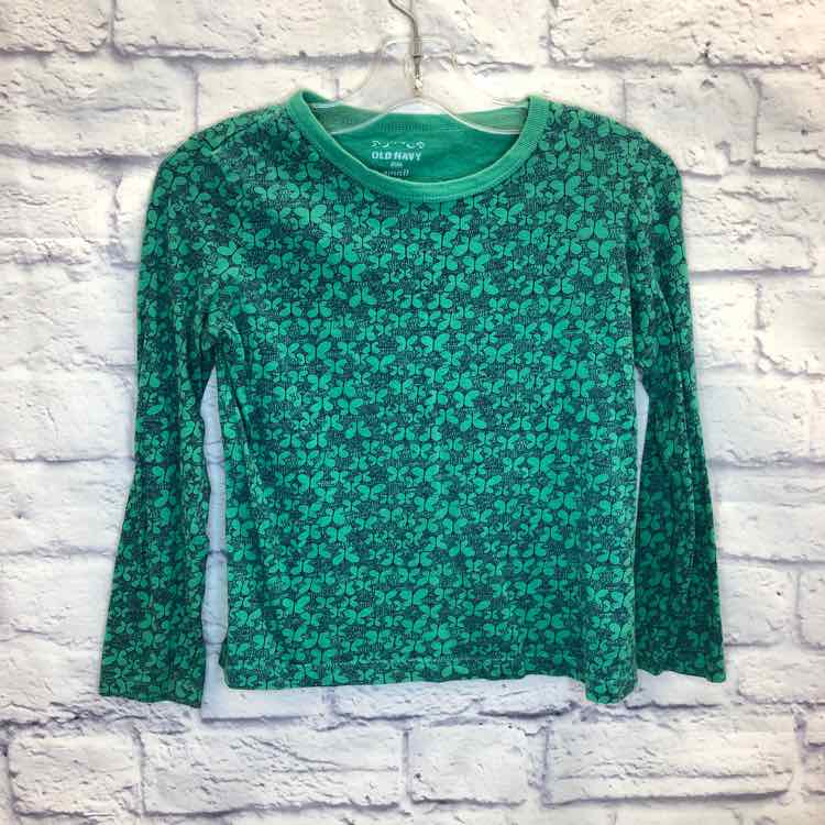 Old Navy Green Size 6 Girls Long Sleeve Shirt