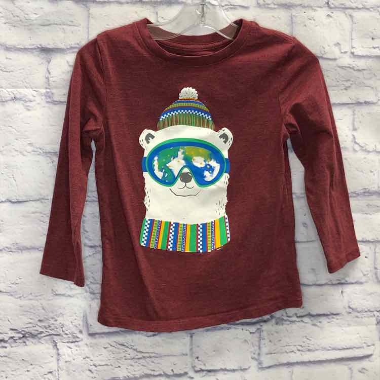 Cat & Jack Red Size 4T Boys Long Sleeve Shirt