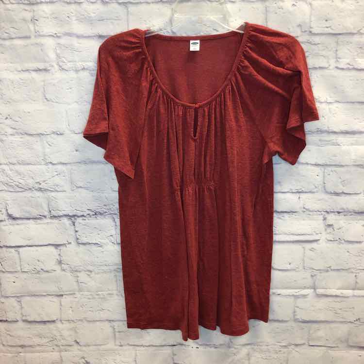 Old Navy Rust Size L Maternity Short Slv Top