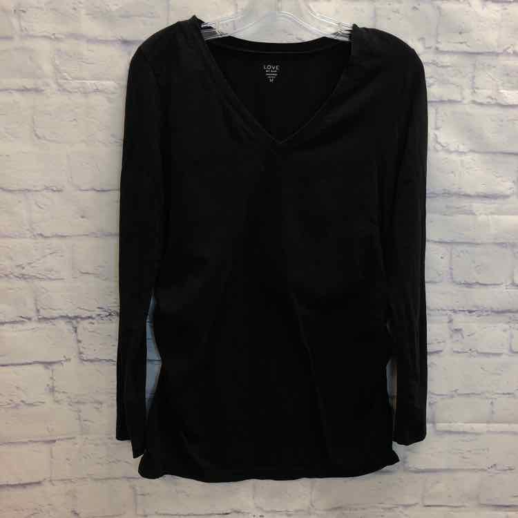 Gap Black Size M Maternity Long Slv Top