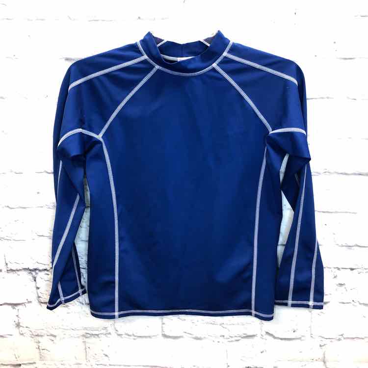 Lands End Blue Size 10 Boys Rashguard