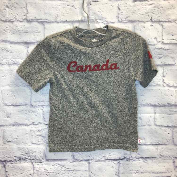 Canadiana Gray Size 5 Boys Short Sleeve Shirt