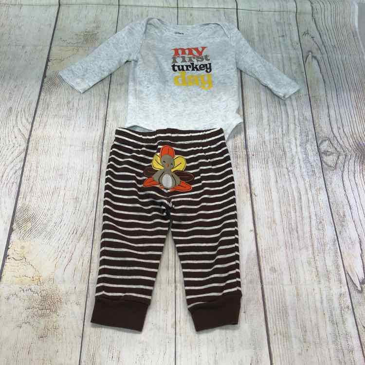 Carters Gray Size 3 Months Boys 2 Piece Outfit