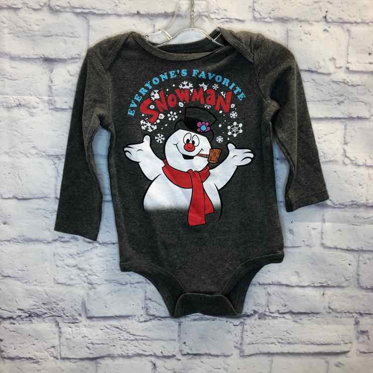 Frosty the Snowman Gray Size 24 Months Boys Bodysuit