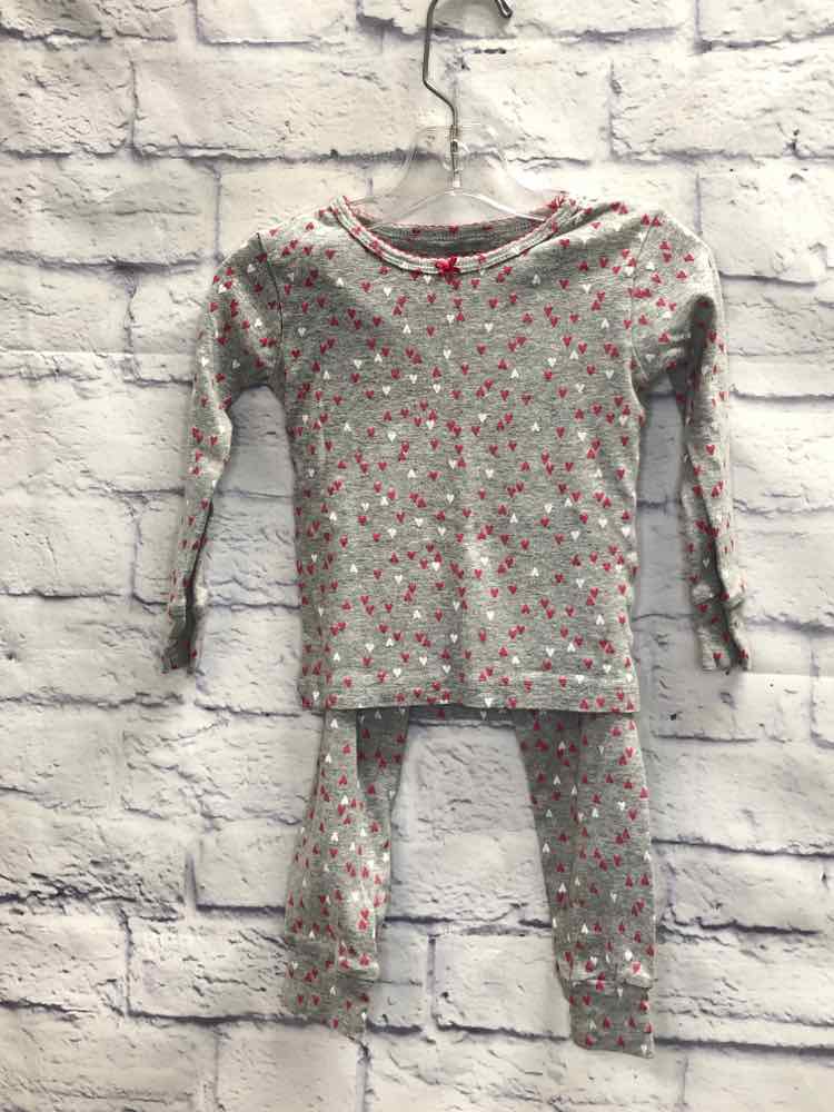 Carters Hearts Size 2T Girls Pajamas