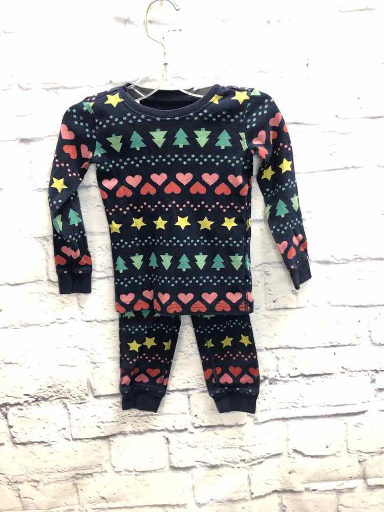 Primary Navy Size 2T Girls Pajamas