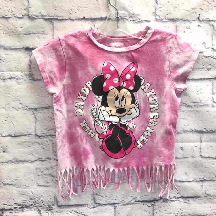 Minnie Mouse Pink Size 6 Girls Short Sleeve Shirt