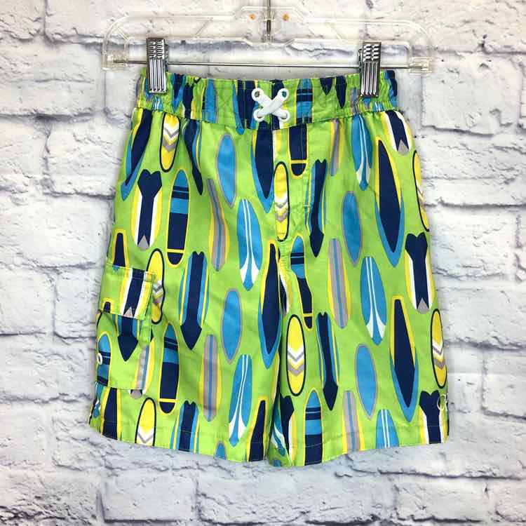 OP Green Size 5 Boys Trunks