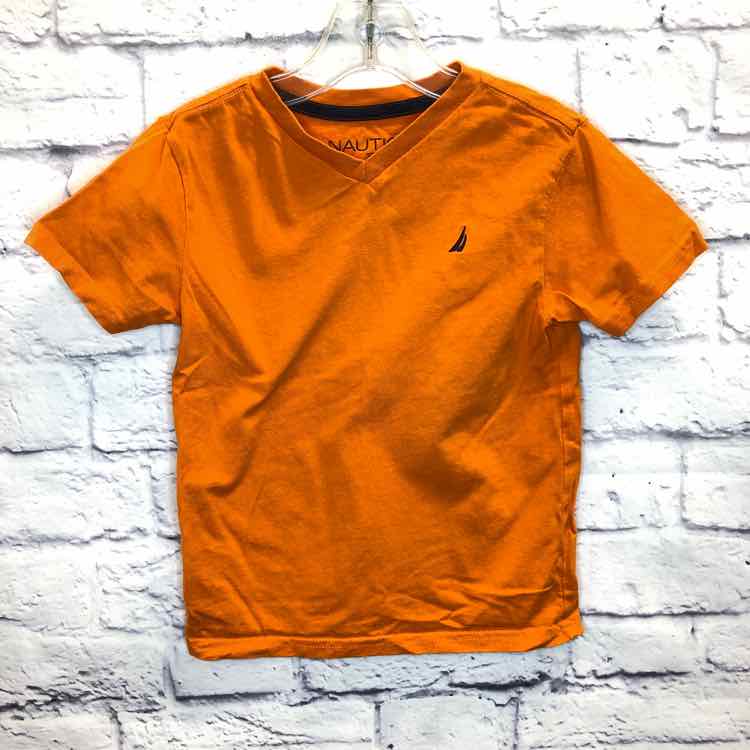 Nautica Orange Size 3T Boys Short Sleeve Shirt