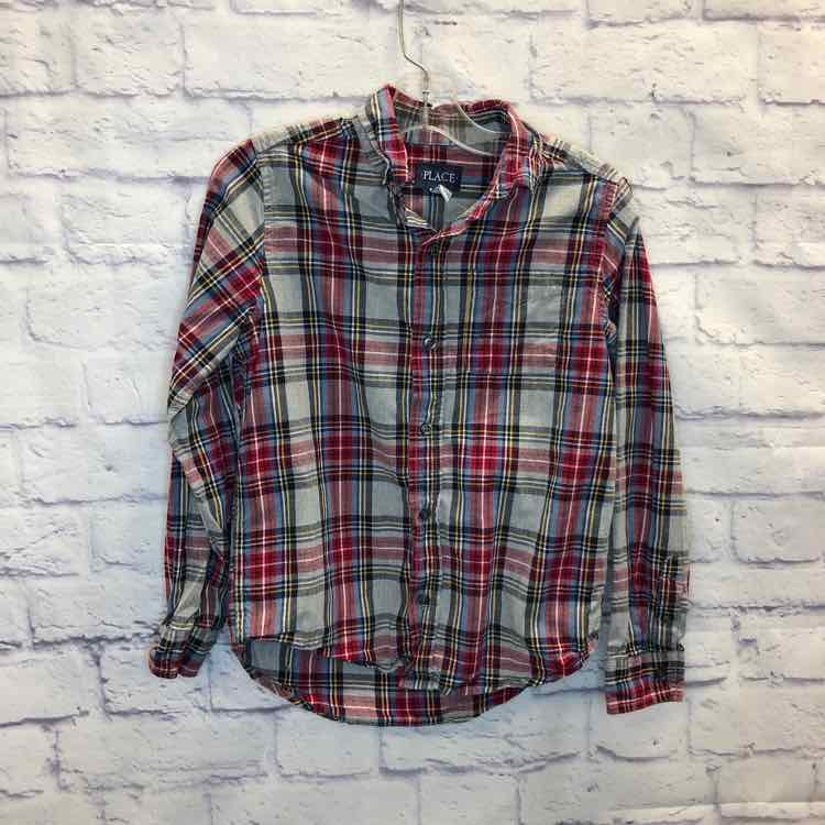 Childrens Place Plaid Size 7 Boy Polo or Button Down