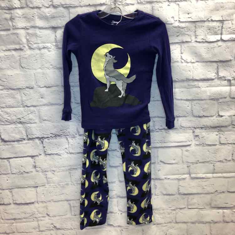 Leveret Purple Size 8 Boys Pajamas