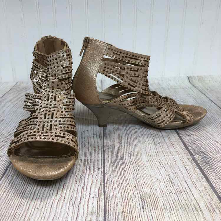 Dream Pairs Gold Size 3 Girls Dress Shoes