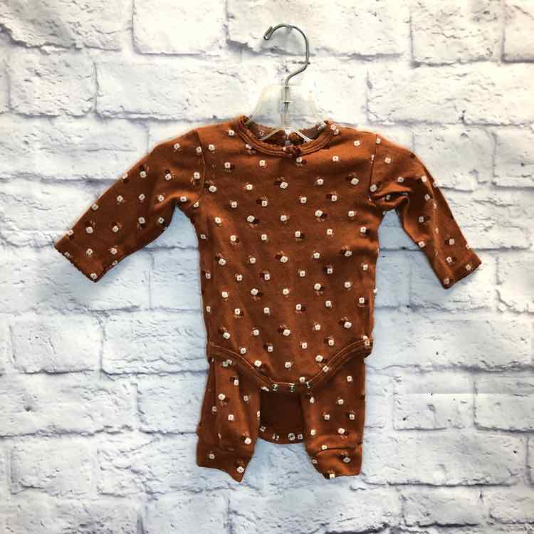 Rabbit + Bear Floral Size 3-6 Months Girls 2 Piece Outfit