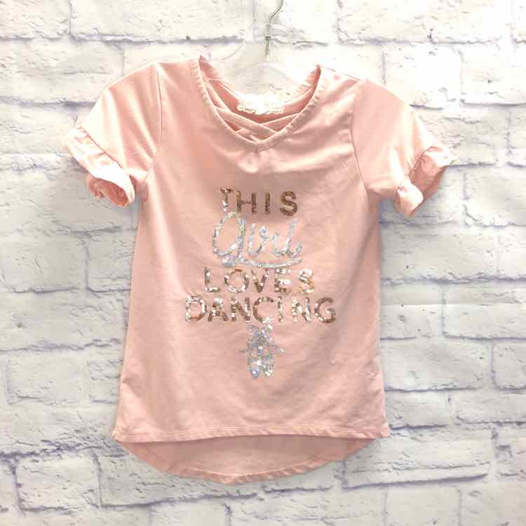 BTween Pink Size 7 Girls Short Sleeve Shirt