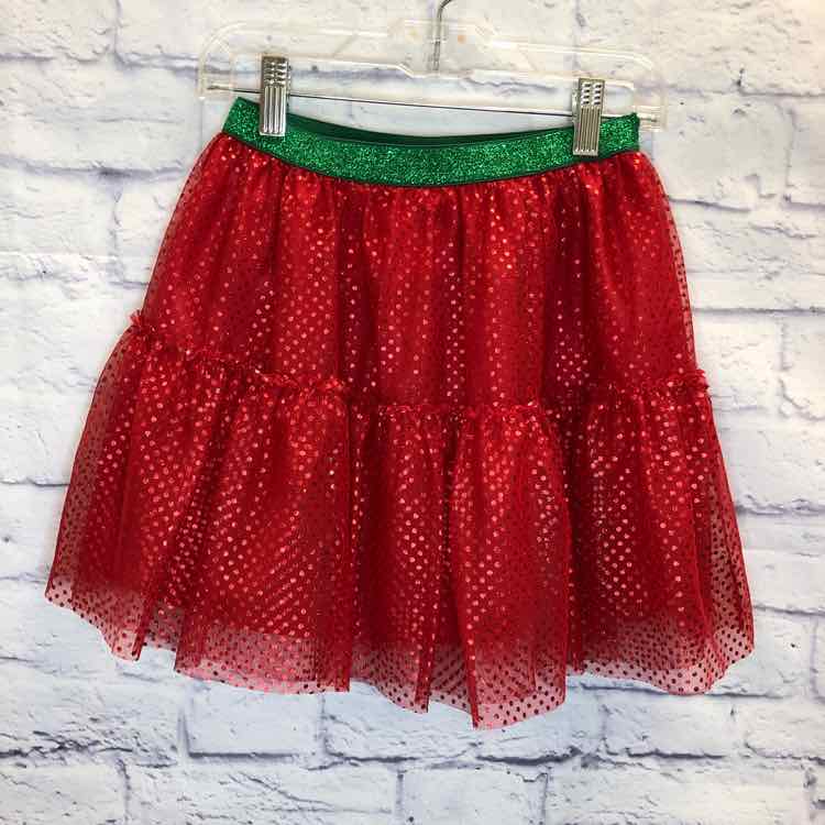 Holiday Time Red Size 6 Girls Skirt