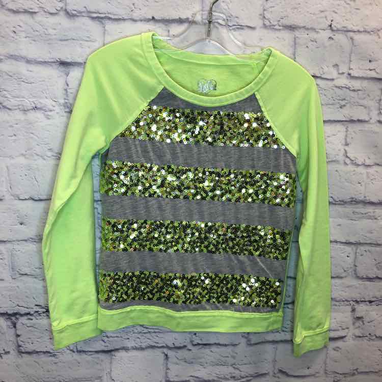 Justice Green Size 8 Girls Long Sleeve Shirt