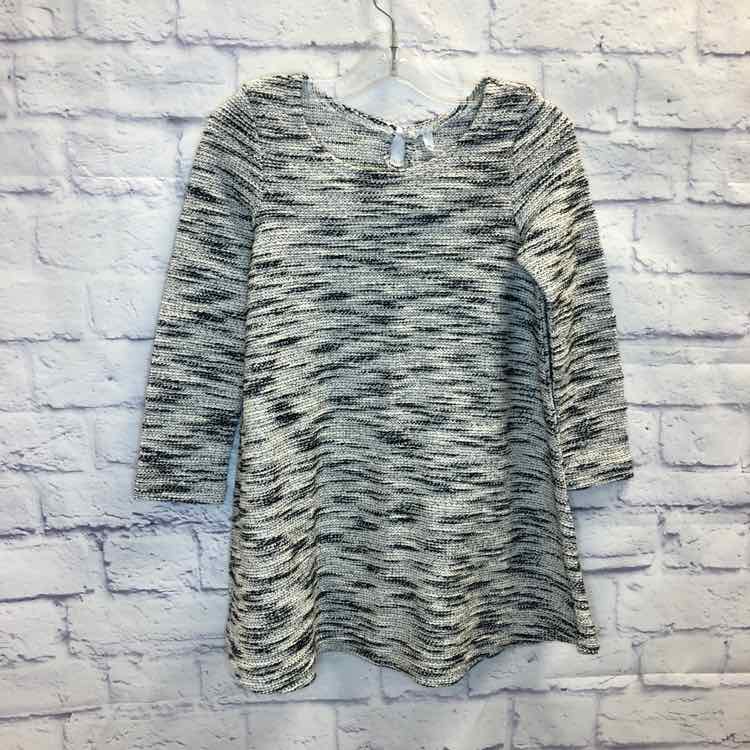 Fabkids Black & White Size 8 Girls Long Sleeve Shirt