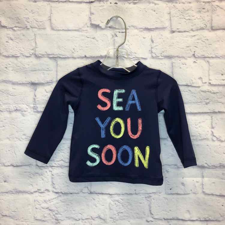 Cat & Jack Navy Size 9 Months Girls Rashguard