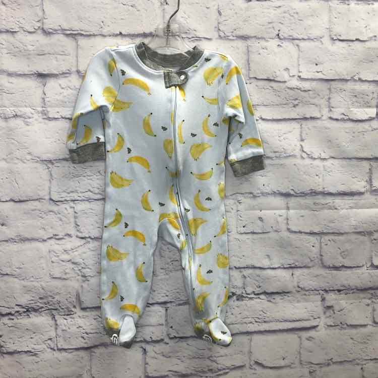 Burts Bees Blue Size 3-6 Months Boys Sleeper