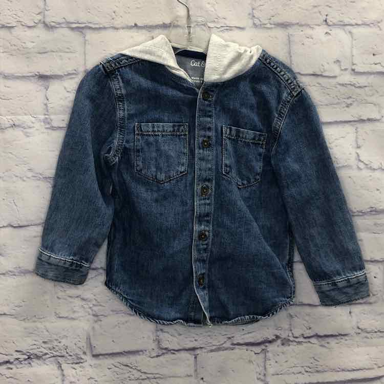Cat & Jack Denim Size 3T Boy Polo or Button Down
