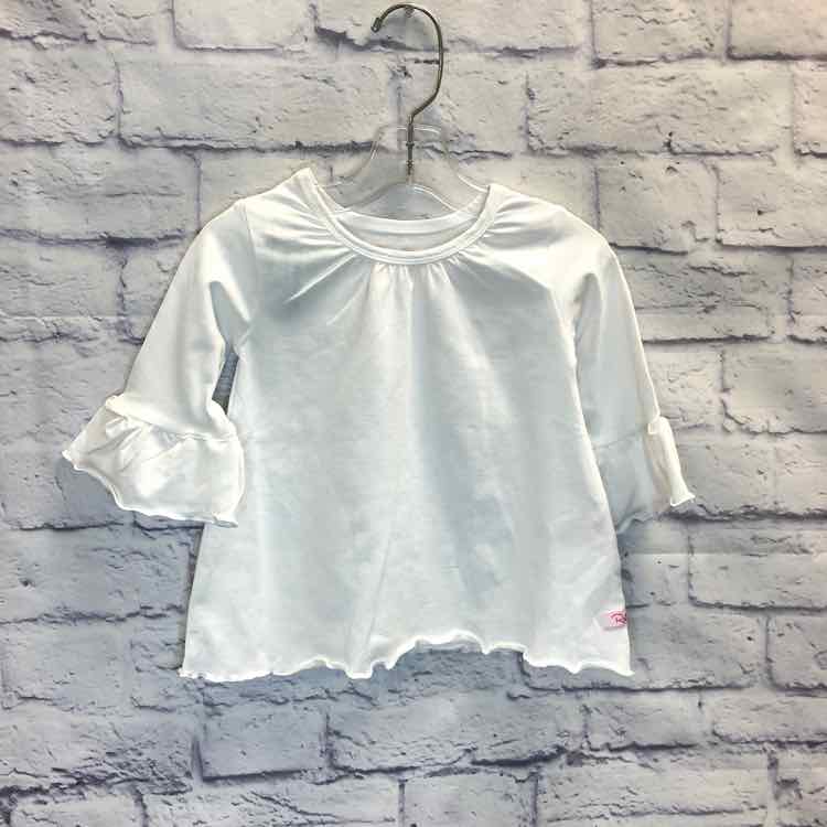 Ruffle Butts White Size 2T Girls Long Sleeve Shirt