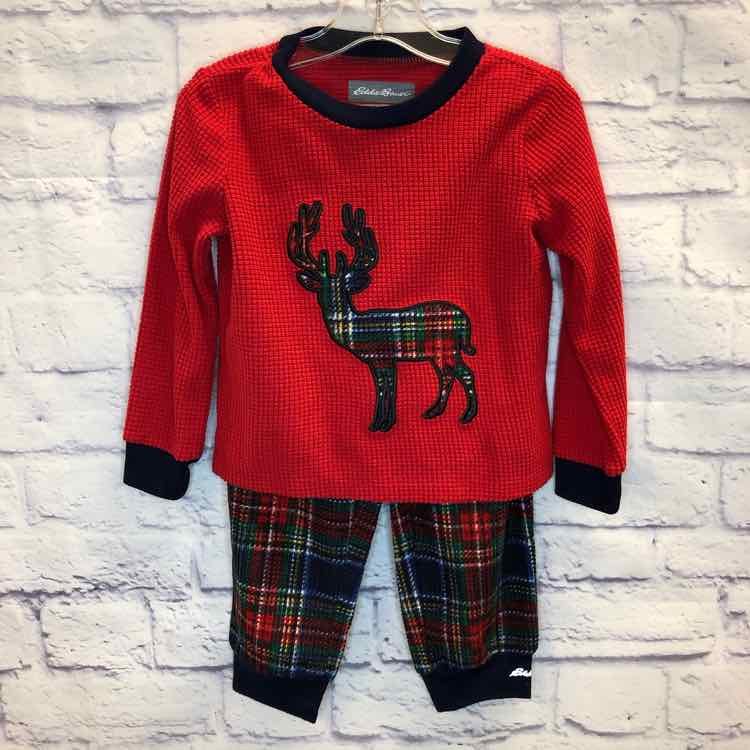 Eddie Bauer Red Size 2T Boys Pajamas