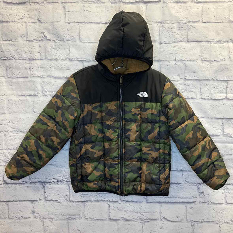 The North Face Camo Size 7 Boys Coat/Jacket