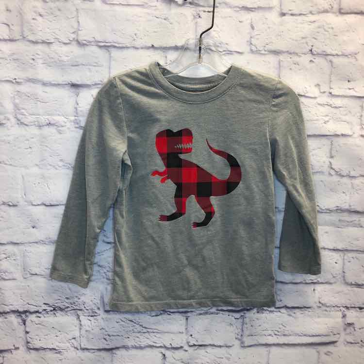 Cat & Jack Gray Size 5 Boys Long Sleeve Shirt