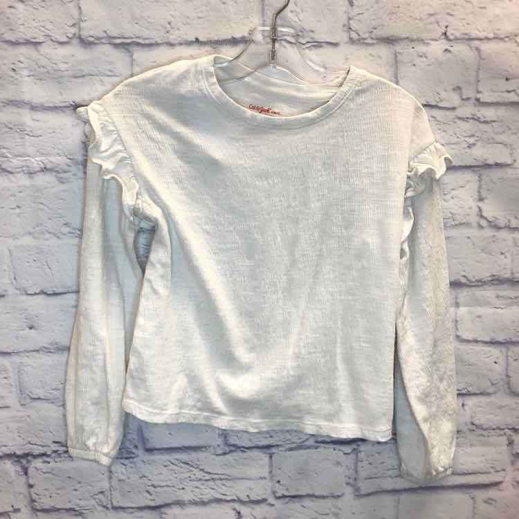 Cat & Jack White Size 6 Girls Long Sleeve Shirt