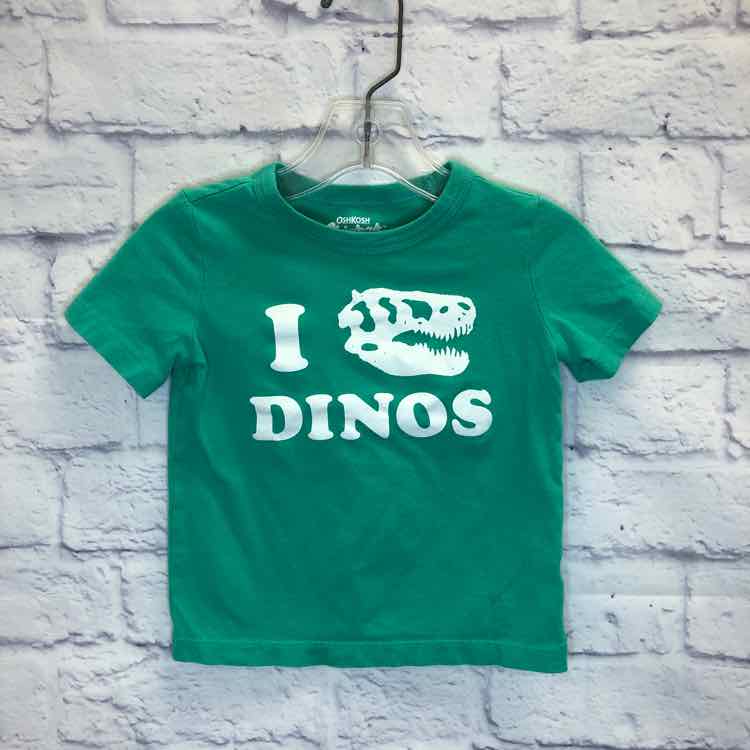 Oshkosh Green Size 18 Months Boys Short Sleeve Shirt