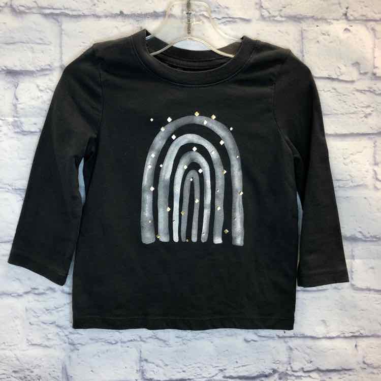 Cat & Jack Gray Size 2T Girls Long Sleeve Shirt