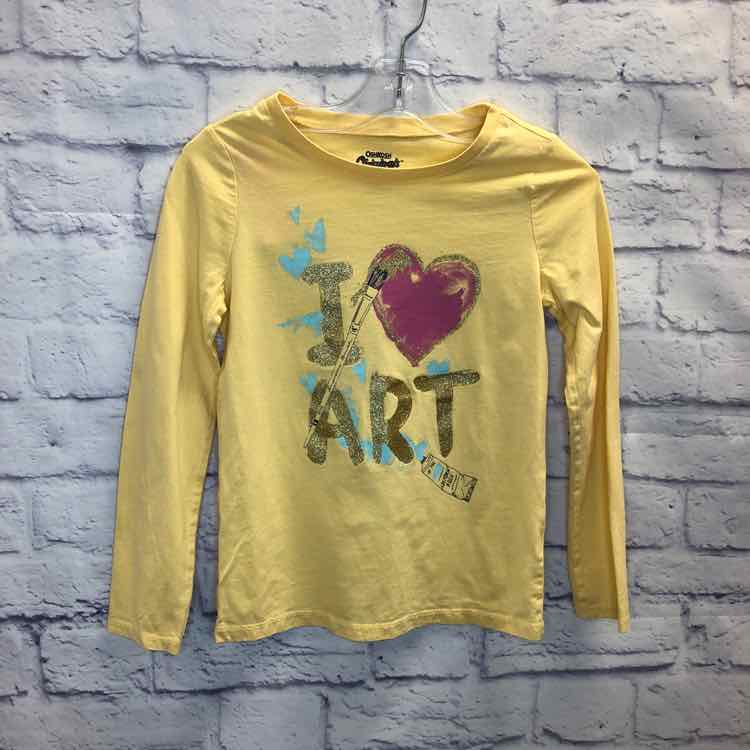 Oshkosh Yellow Size 7 Girls Long Sleeve Shirt