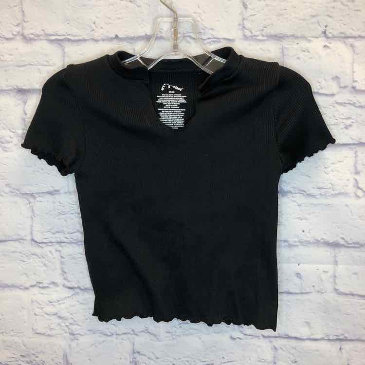Art Class Black Size 8 Girls Short Sleeve Shirt