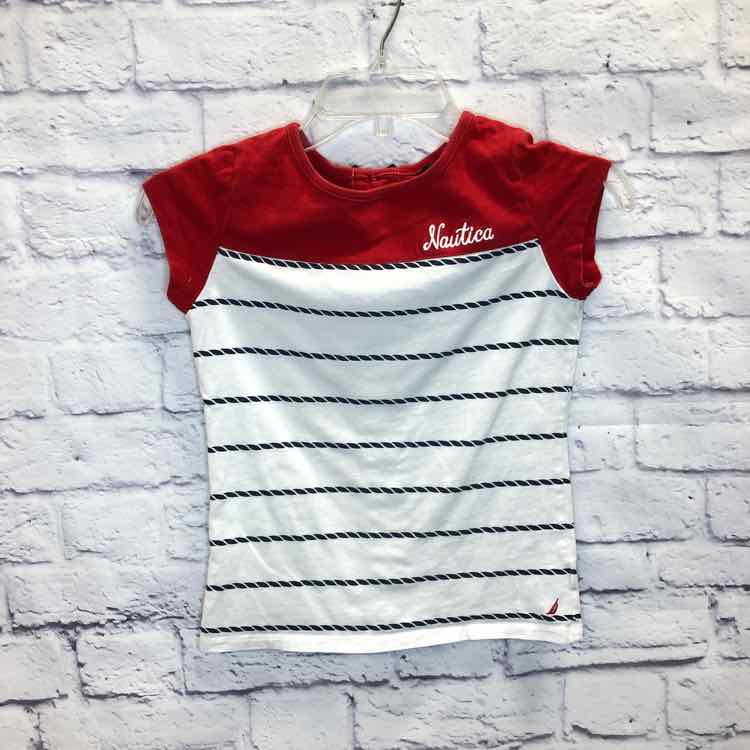 Nautica Red Size 10 Girls Short Sleeve Shirt