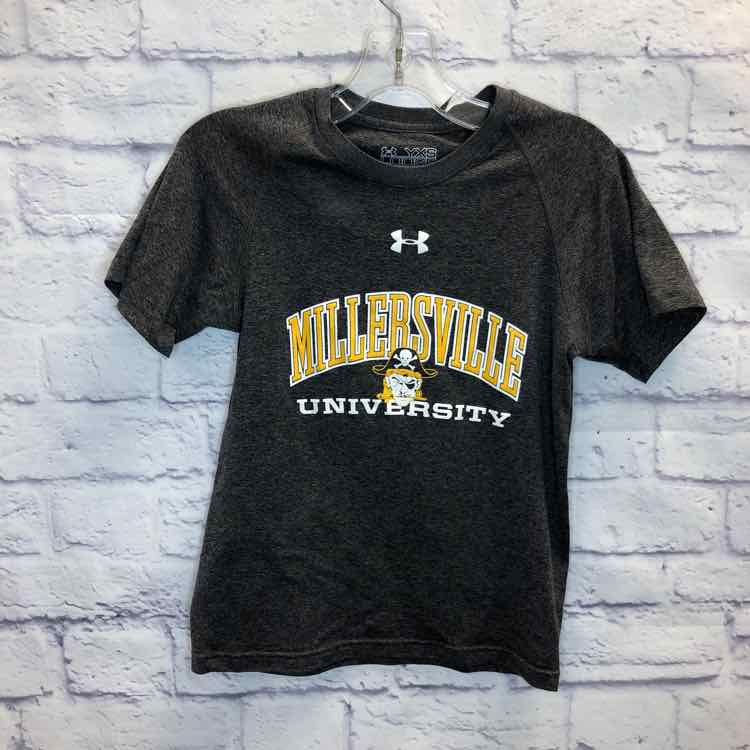 Under Armour Gray Size 7 Boys Short Sleeve Shirt