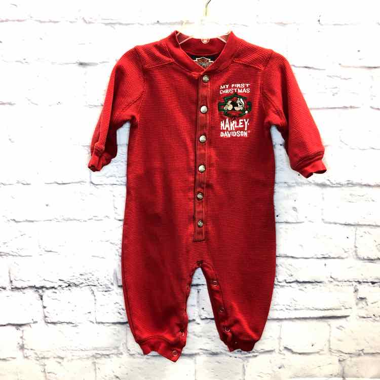 Harley Davidson Red Size 18 Months Boys Romper
