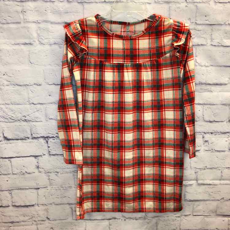 Cat & Jack Plaid Size 10 Fleece Girls Nightgown