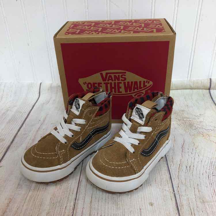 Vans Sk8-Hi Zip Brown Size 5 Boys Boots