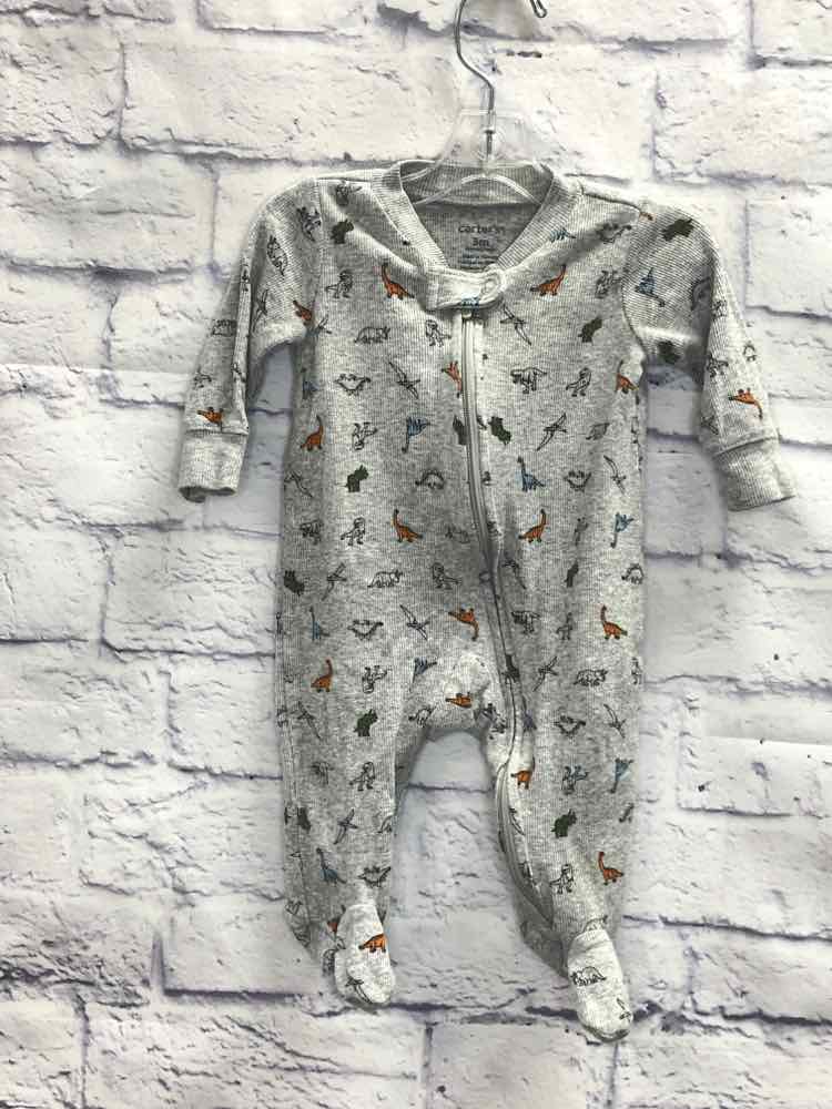 Carters Gray Size 3 Months Boys Sleeper